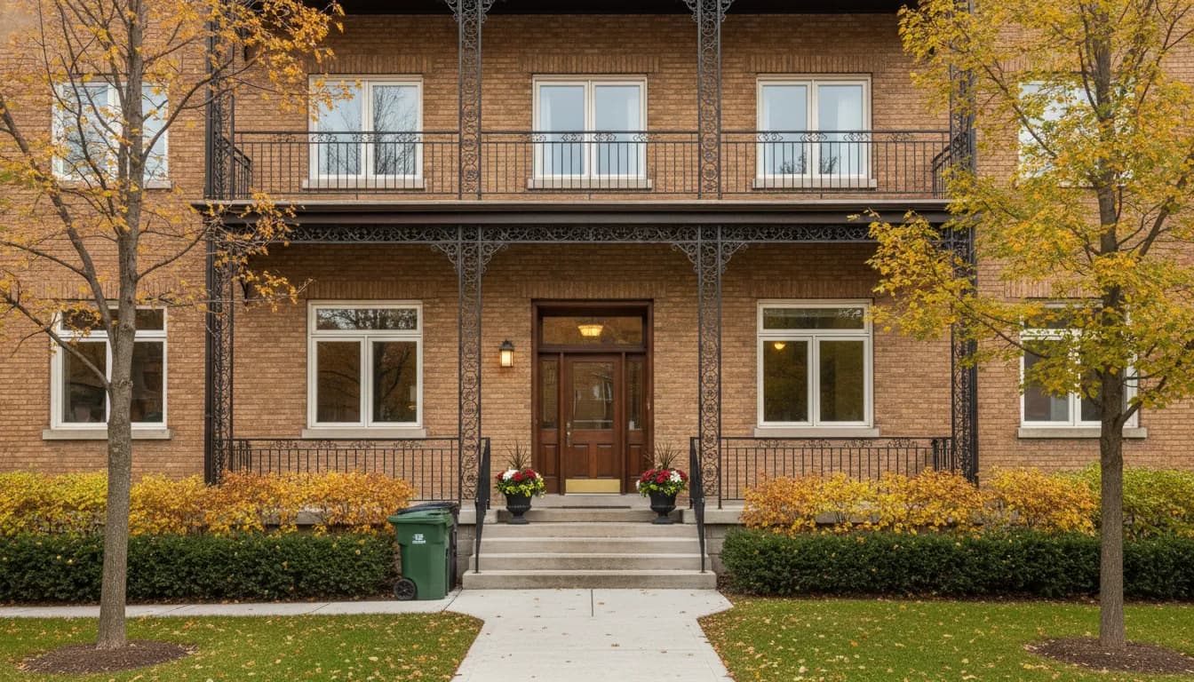 Well-maintained Montreal building prepared for professional oversight between tenants